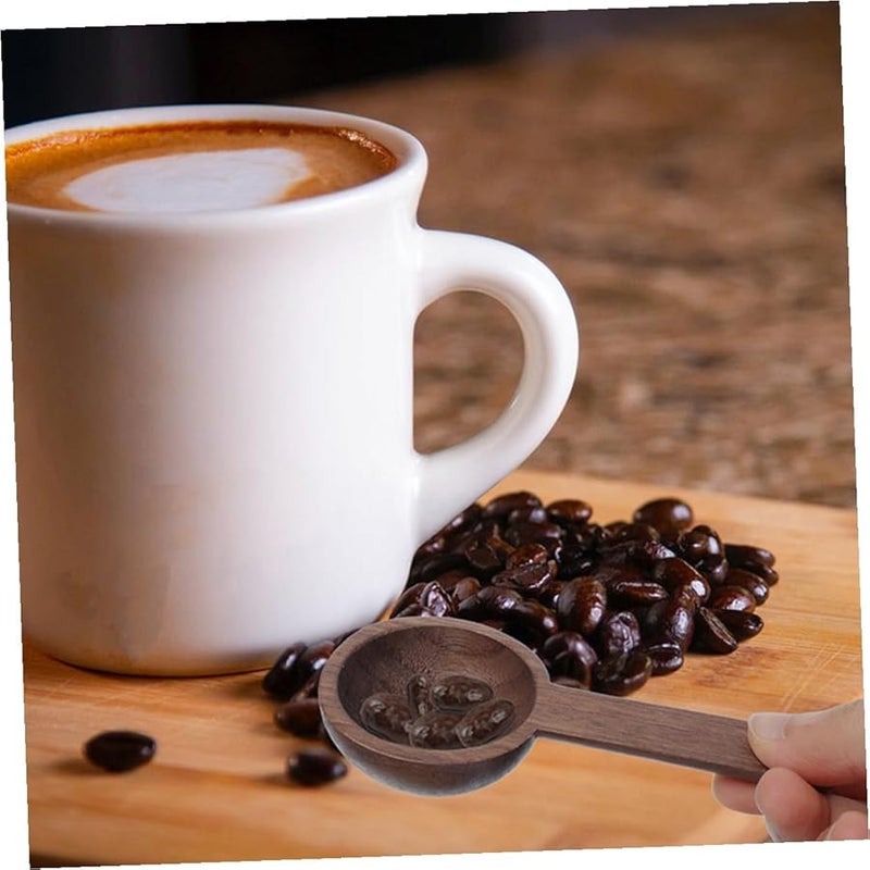 2Pcs Wooden Coffee Scoop Food Grade Measuring Spoons For Ground Coffee Salt Powder - Image 5